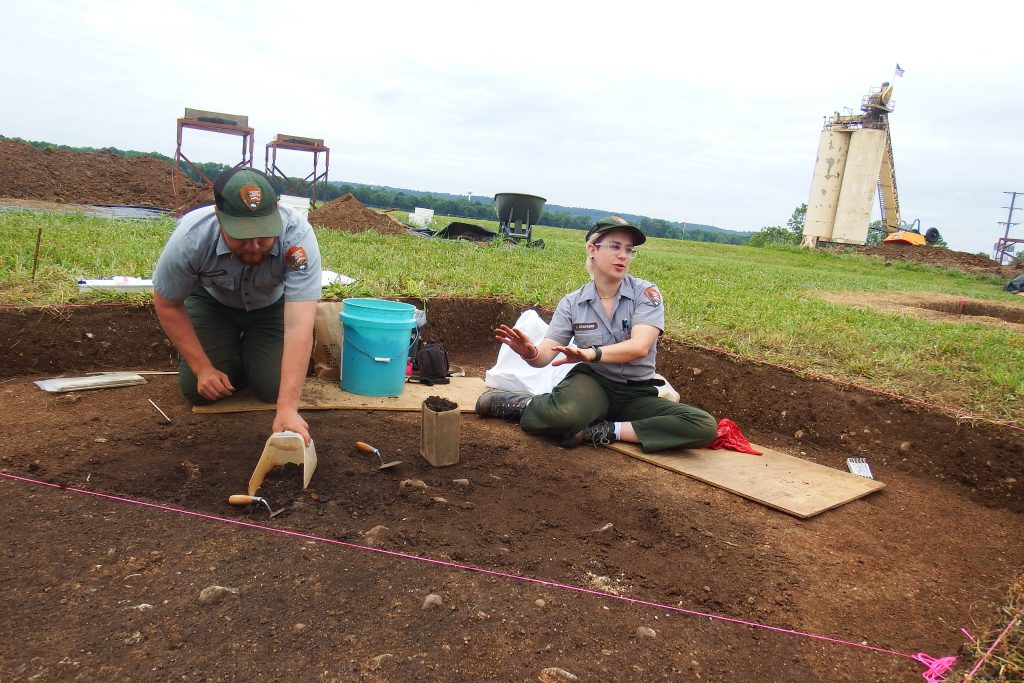 Archaeologists at work